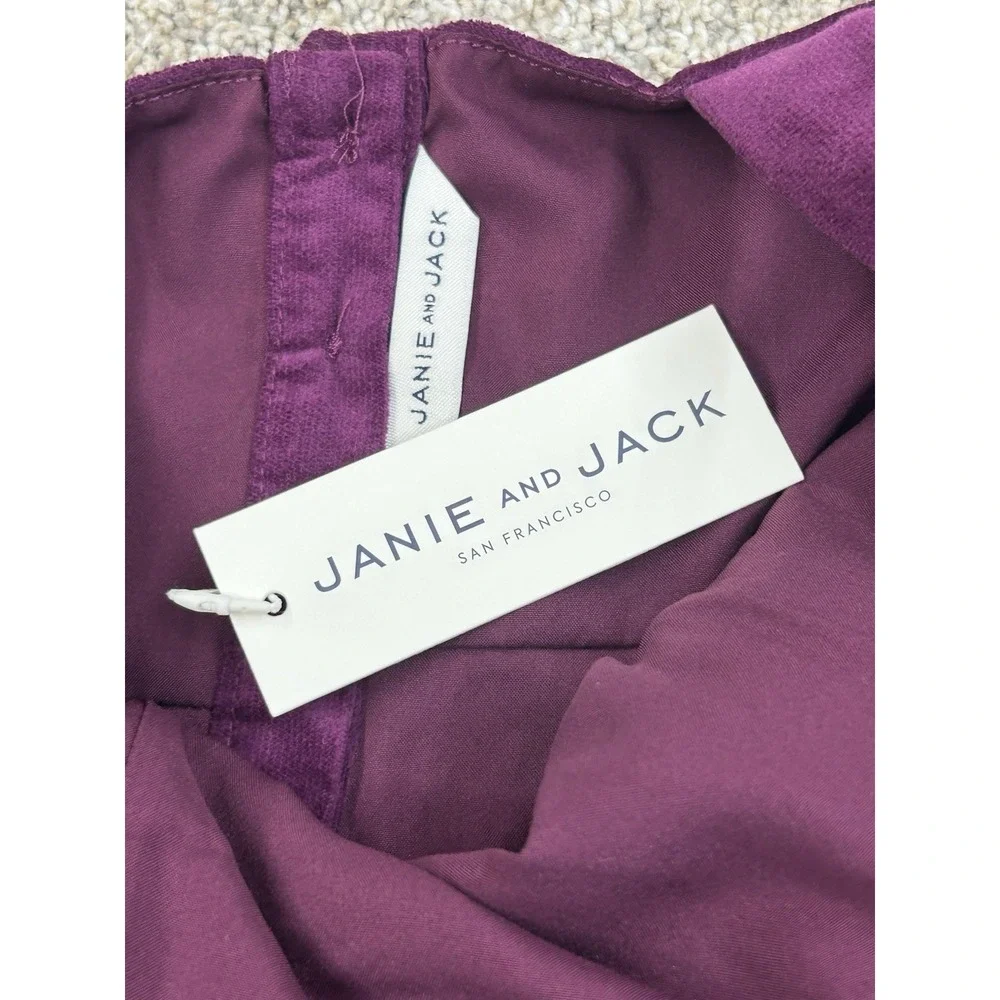 New Janie and Jack Girls 5 Years Pickled Beet Corduroy Ruffle Jumper Dress #0345